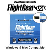 FlightGear Flight Simulator 2025 USB
